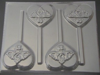 8506 Crown Sweet 15 Chocolate Candy Lollipop Mold